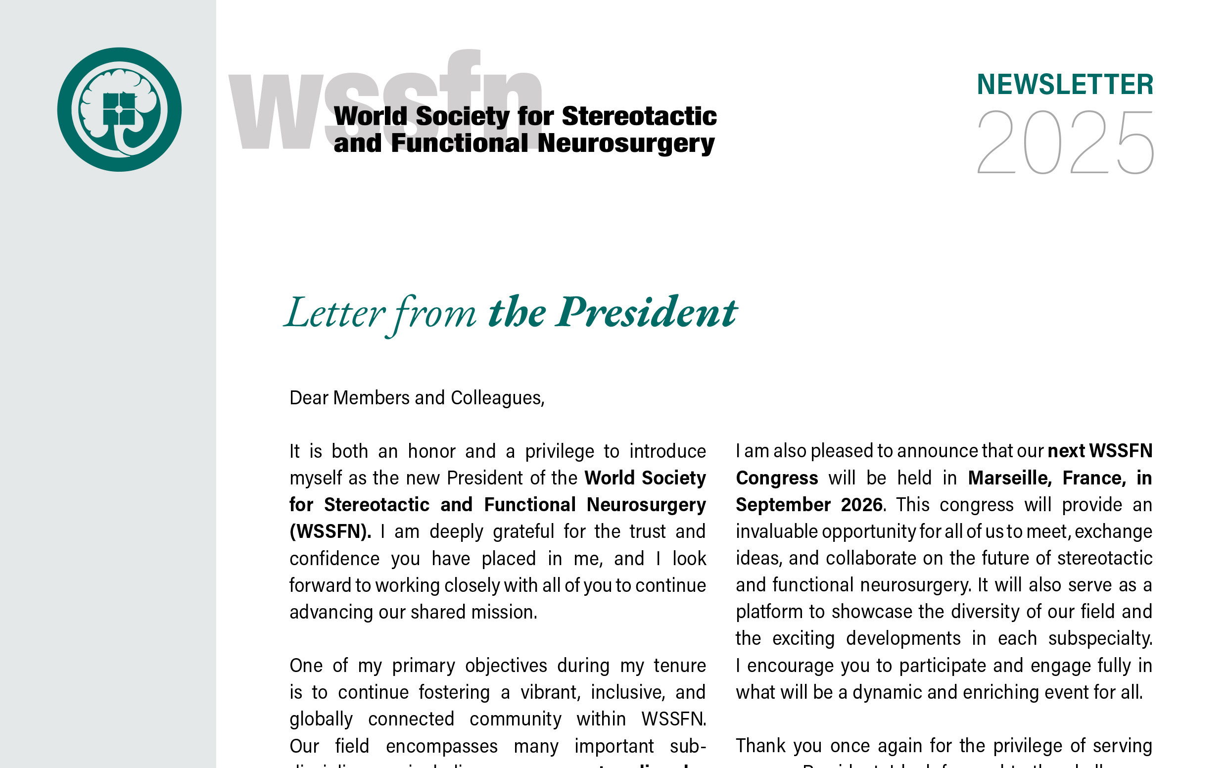 WSSFN Newsletter – Summer 2025